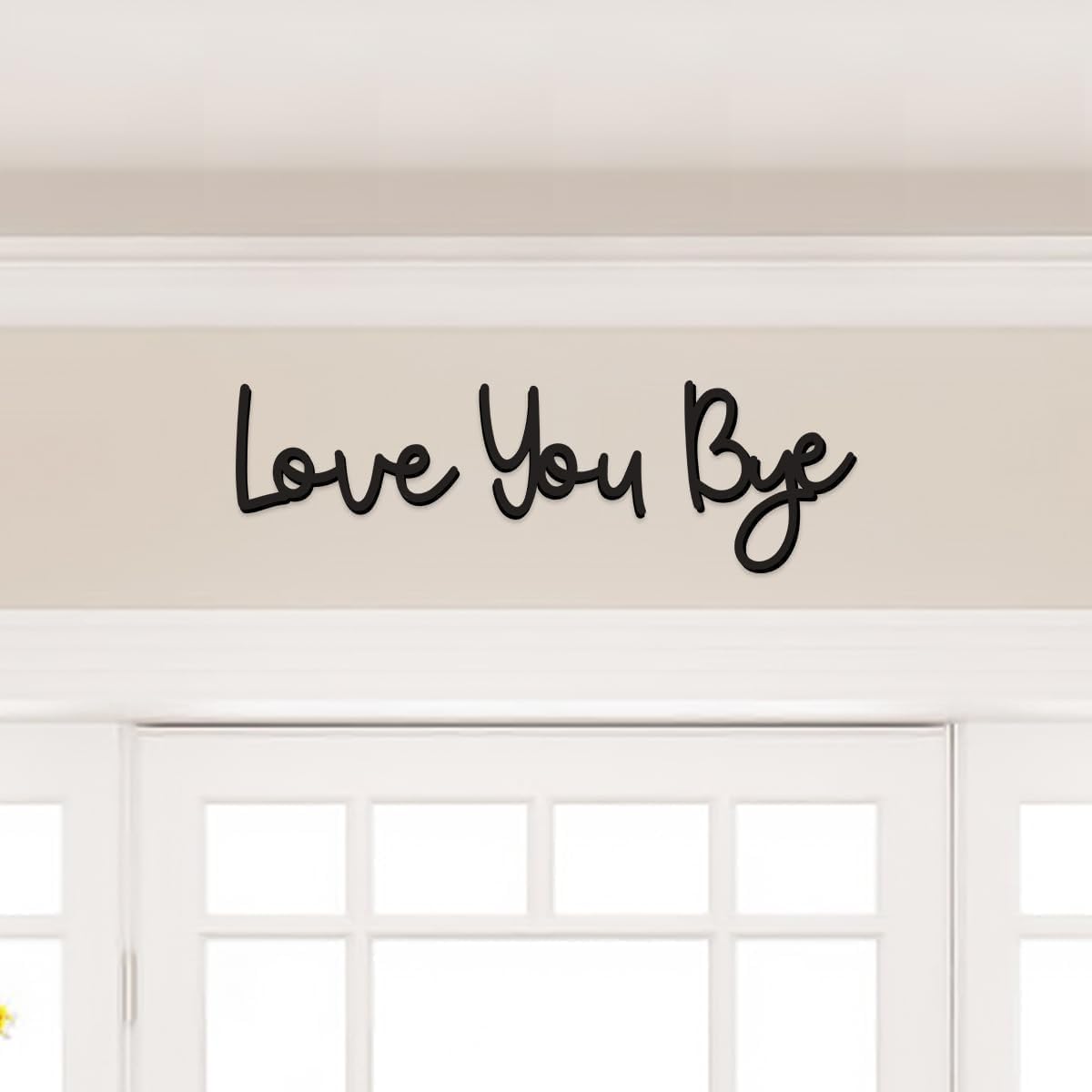 Interior Design Quotes - Love You Bye Targa in legno