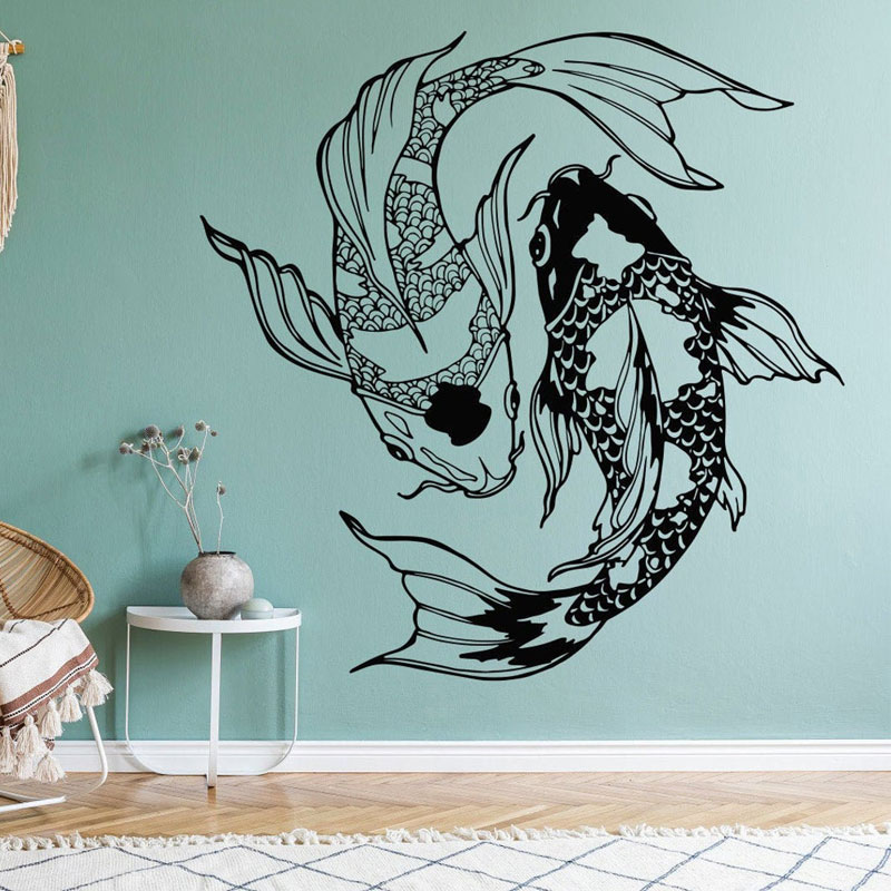 Interior Design Quotes - Koi Fish adesivi murali vinile interni