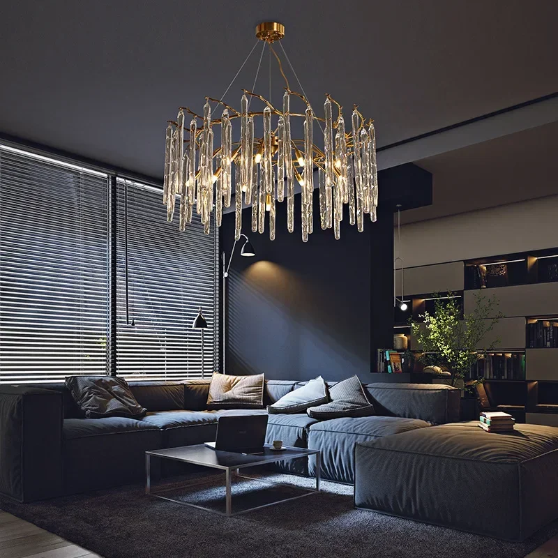 Lampade da soffitto in cristal - Interior Design Luxury Living Room recensione e prezzo