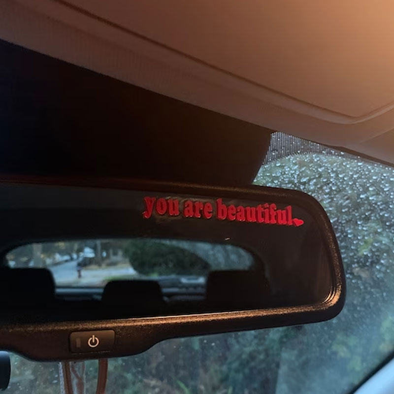 Il testo Adesivi per auto Sei  - Interior Design Quotes recensione e prezzo